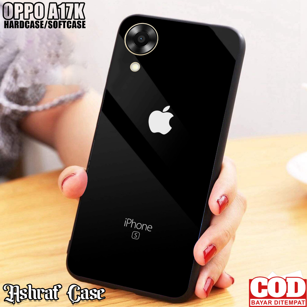 Case OPPO A17K - Casing Hp OPPO A17K Terbaru [ BRAND ] Softcase Glass - Kesing Hp Oppo A17K - Siliko