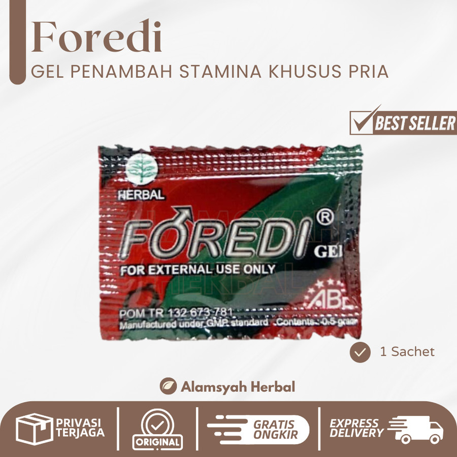 Foredi | Foredi Gel Obat Luar Khusus Pria Produk Original_1 Sct | Foredi Gel Original - Gel Oles Tah