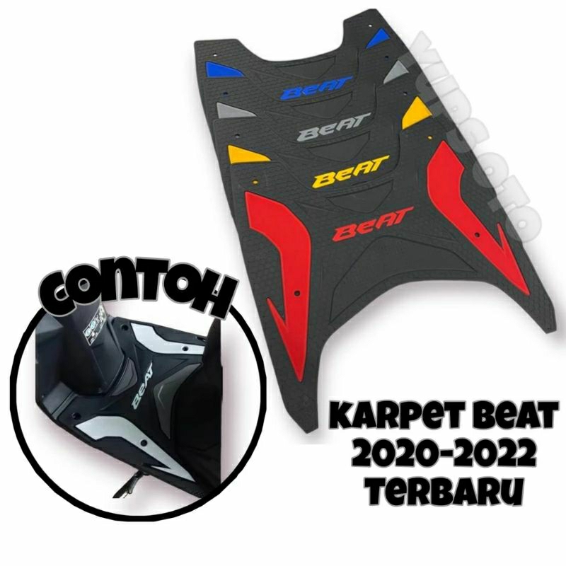 Karpet Motor Beat 2020-2022 Beat New Deluxe Beat Street Karpet Motor Alat Kaki Motor Pinjakan Motor