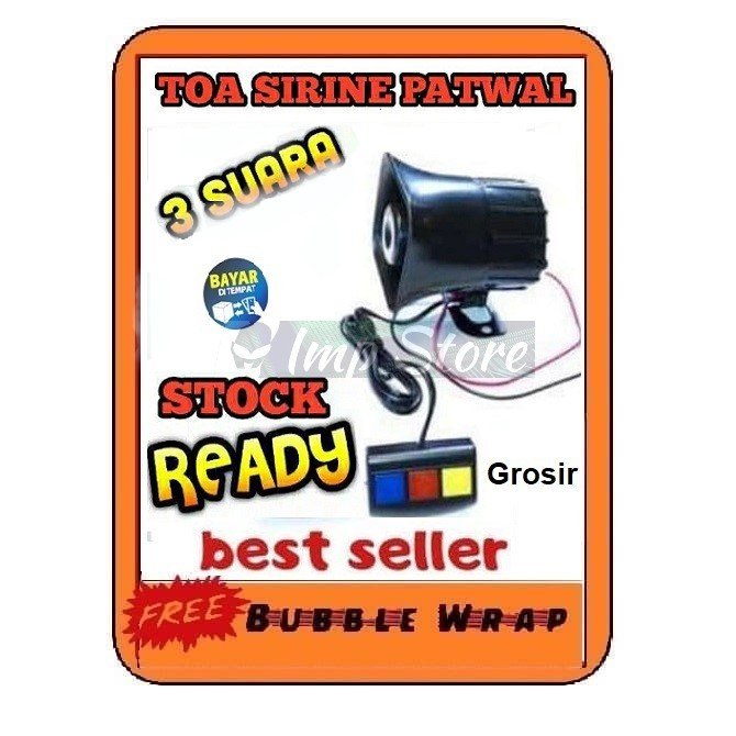 Klakson / Toa Polisi / Patwal / Sirine 3 Suara - KLAKSON TOA 3 SUARA