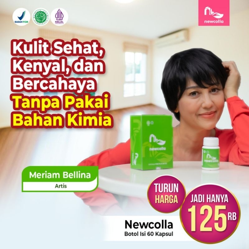 Newcolla Collagen Original Suplemen Pemutih Badan Penghilang Flek Hitam Wajah Glowing Ampuh BPOM
