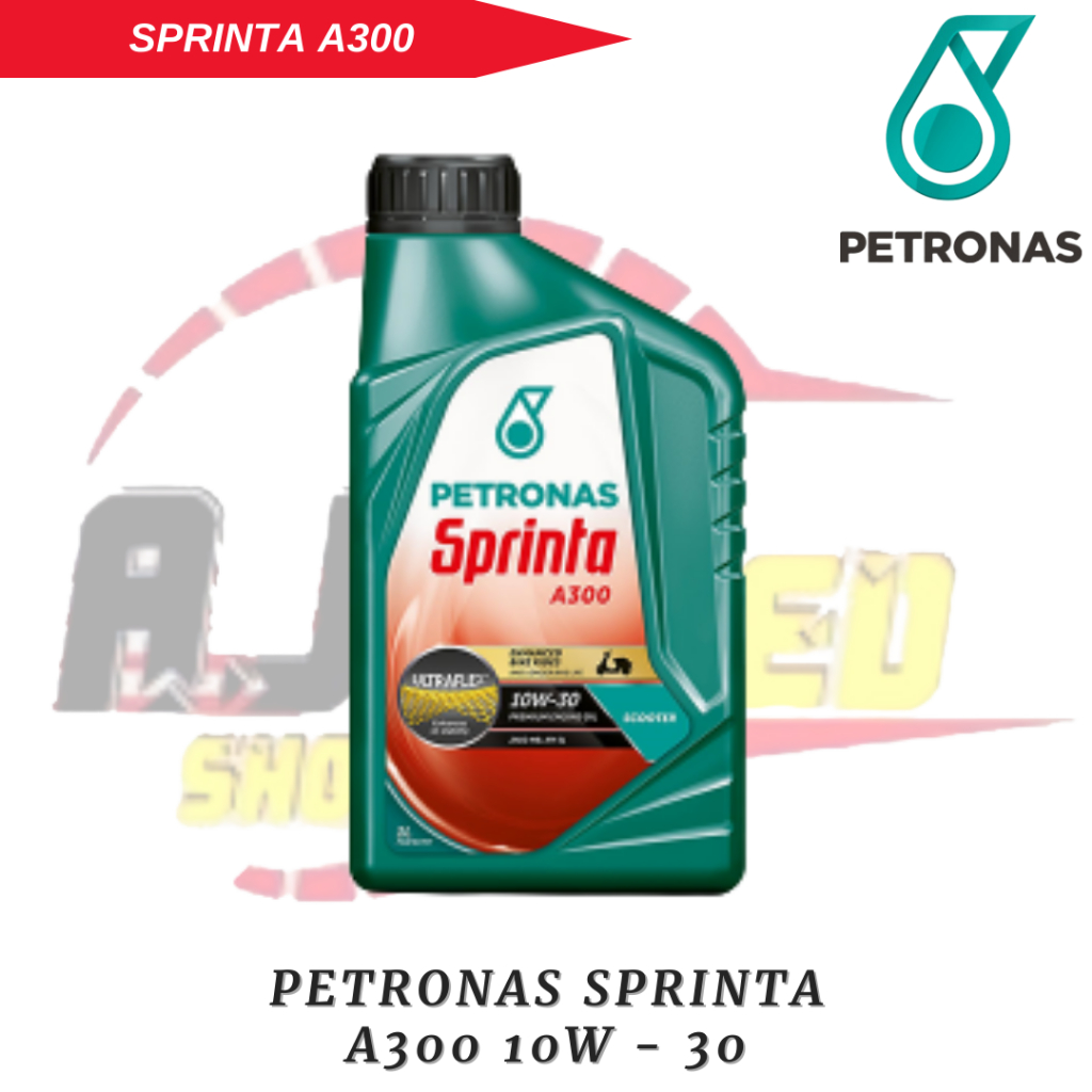 Oli Motor Petronas Sprinta A300 10W 30 Ukuran 0,8 Liter Motor 4-Tak Matic Honda Original