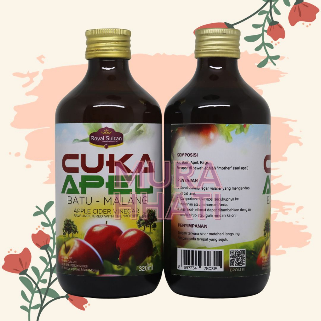 

Cuka Apel Royal Sultan 320ml Untuk Membantu Atasi Sakit Lambung Maag Mual Perut Kembung dan Pencernaan