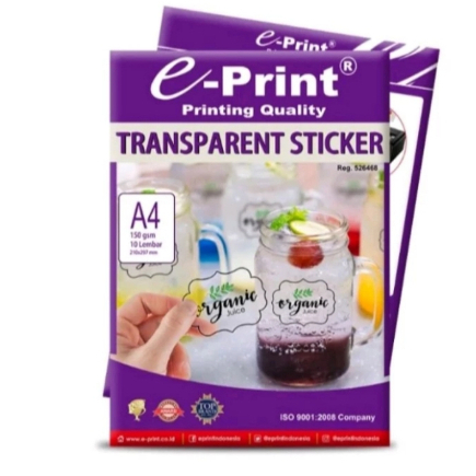 

kertas foto transparan kertas stiker merk e print