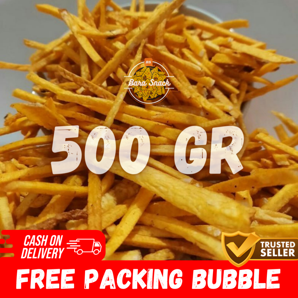 

[ 500gr ] Keripik Stik Talas Gurih Rasa Original / Camilan Snack Kiloan Murah -B