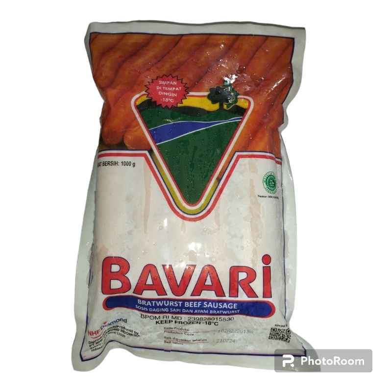 Bavari Sosis Daging Sapi Bratwurst 1000 gram