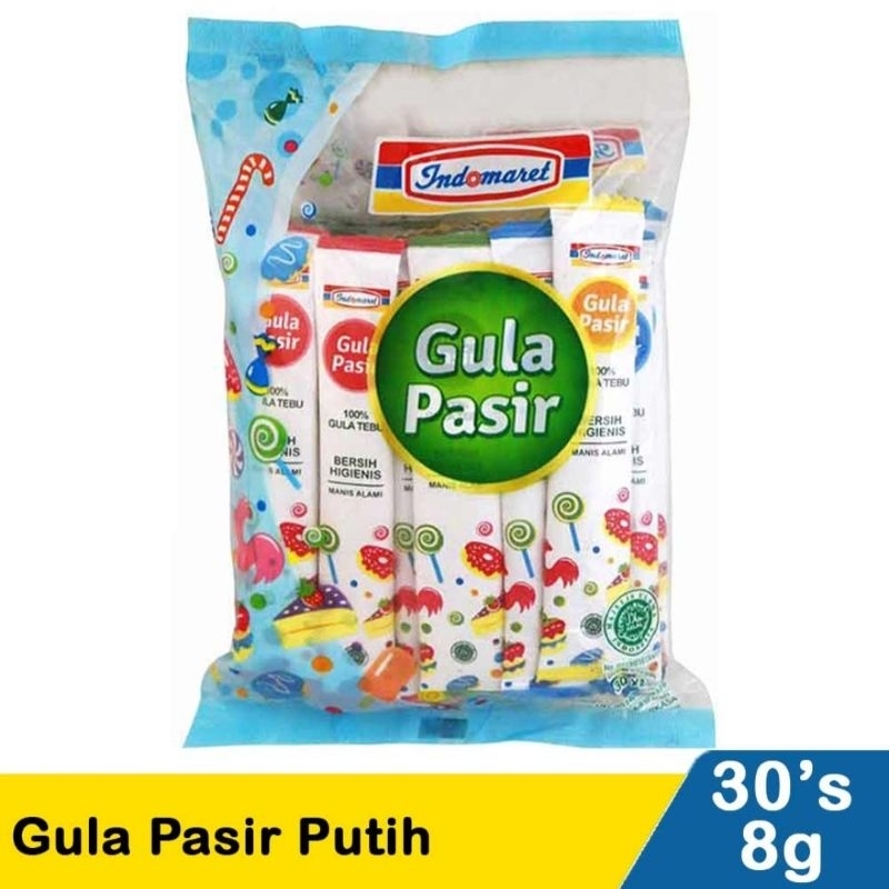 

Gula pasir stick premium 30s X 8g