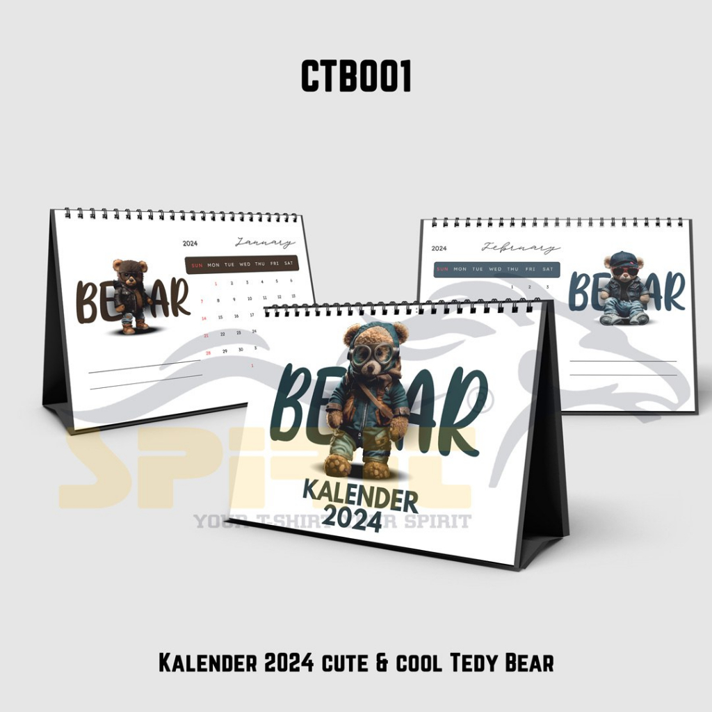 

Kalender 2024 cute & coll tedy bear kalender meja duduk hiasan meja ruangan kamar kantor