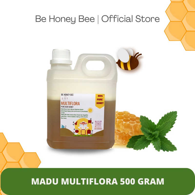 

Be Honey Bee Madu multiflora Super 500gram Madu Asli Murni