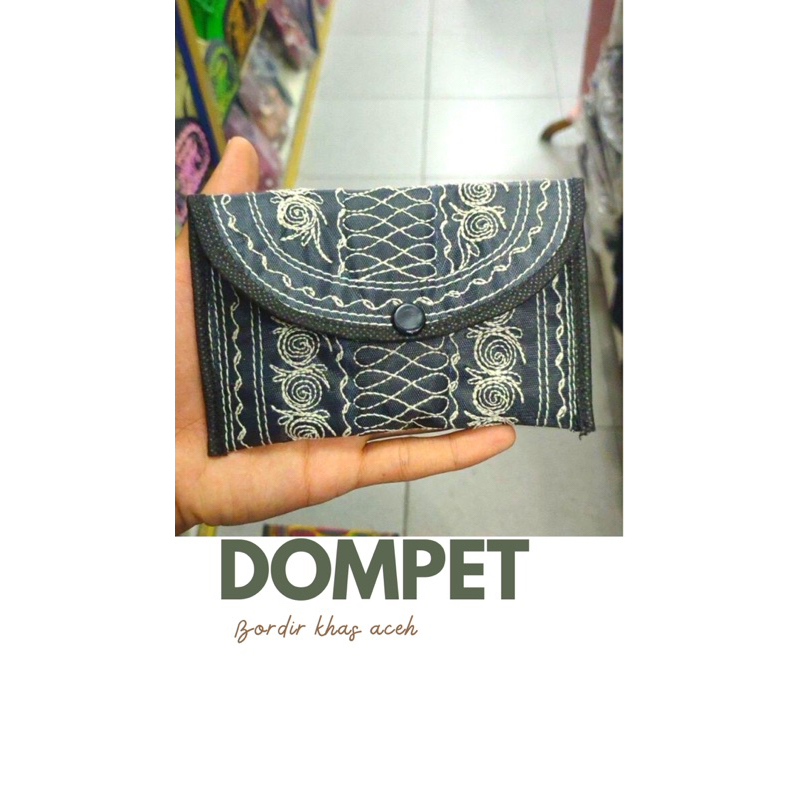 dompet bordir khas aceh | dompet koin motif aceh mini