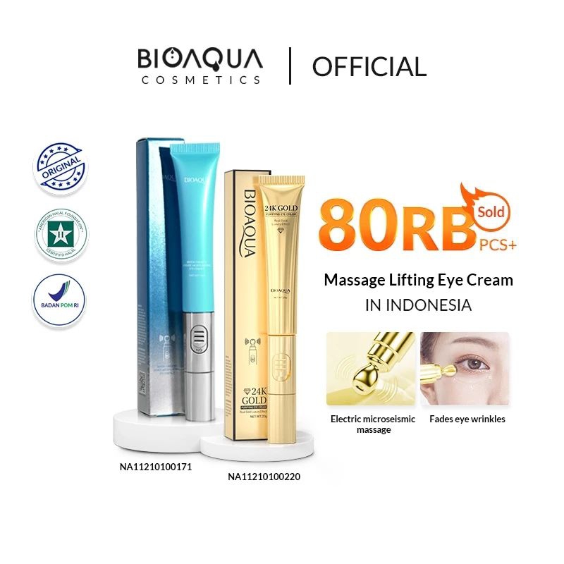 [BPOM] BIOAQUA 360° Massager Lifting Eye Cream Eye Serum Moisturizing Serum