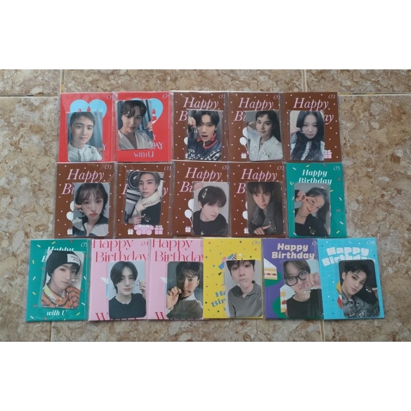 [READY STOCK] Card Birthday MD SMARtist Baekhyun Kai Johnny Ten Doyoung Haechan Jeno Renjun