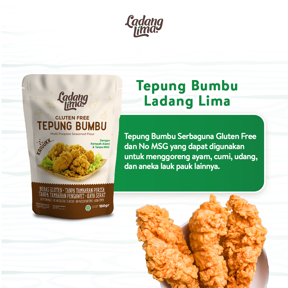 

Tepung Bumbu Serbaguna 150g - Gluten Free Ladang Lima