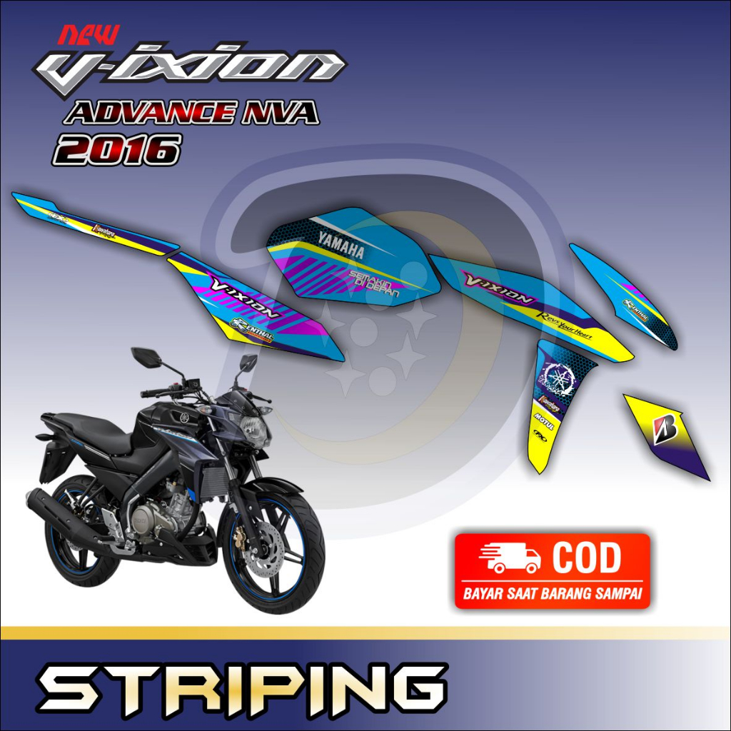 Striping Lis Vixion Advance 2016 Stiker Yamaha Vixion Nva Stiker Variasi Vixion Nva Road Race