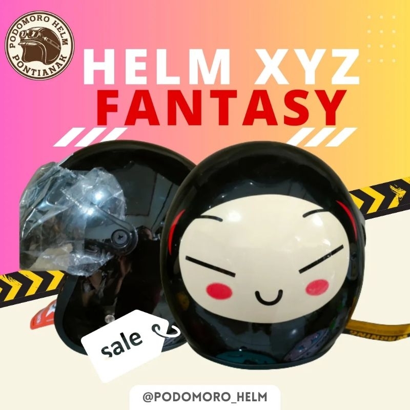 HELM XYZ FANTASY PUCCA HITAM