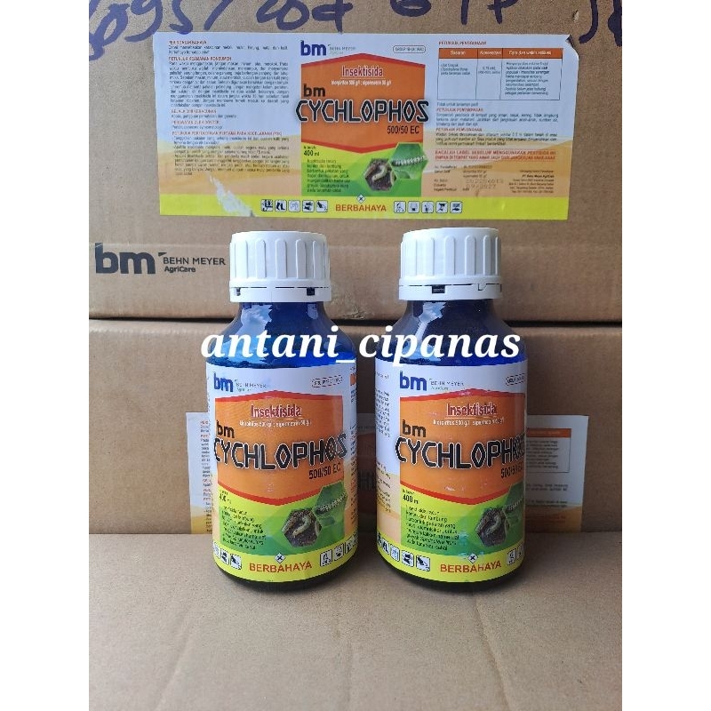 BM CYCHLOPHOS 500ml insektisida obat ulat dan wereng Behn Meyer