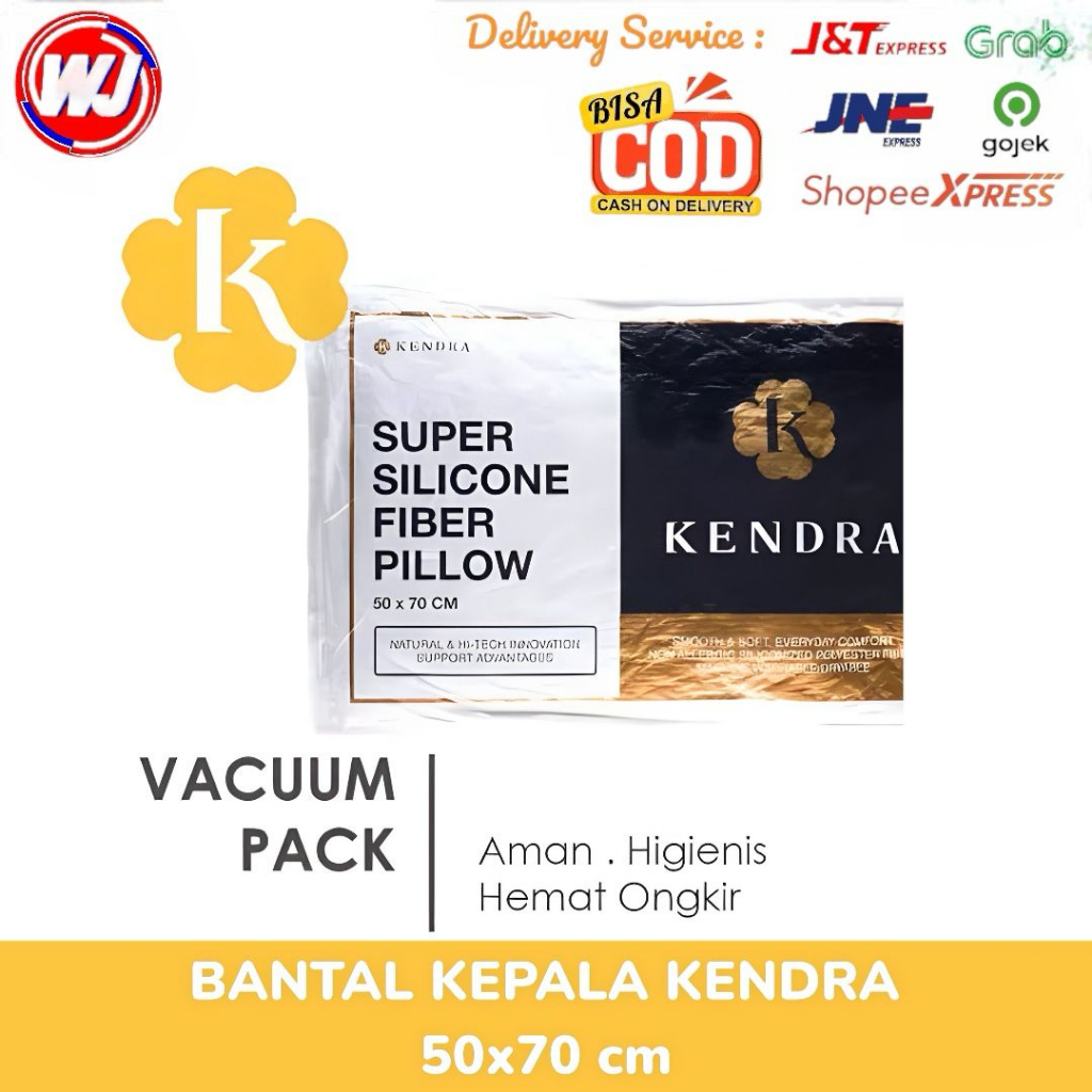 KENDRA-BANTAL KEPALA SUPER SILIKON 50X70 CM
