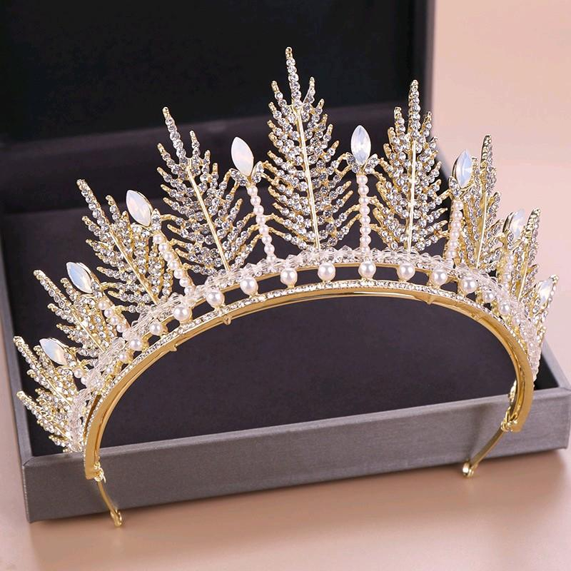 Mahkota Winter - Mahkota Pengantin Mewah - Bridal Crown Berlian Bunga