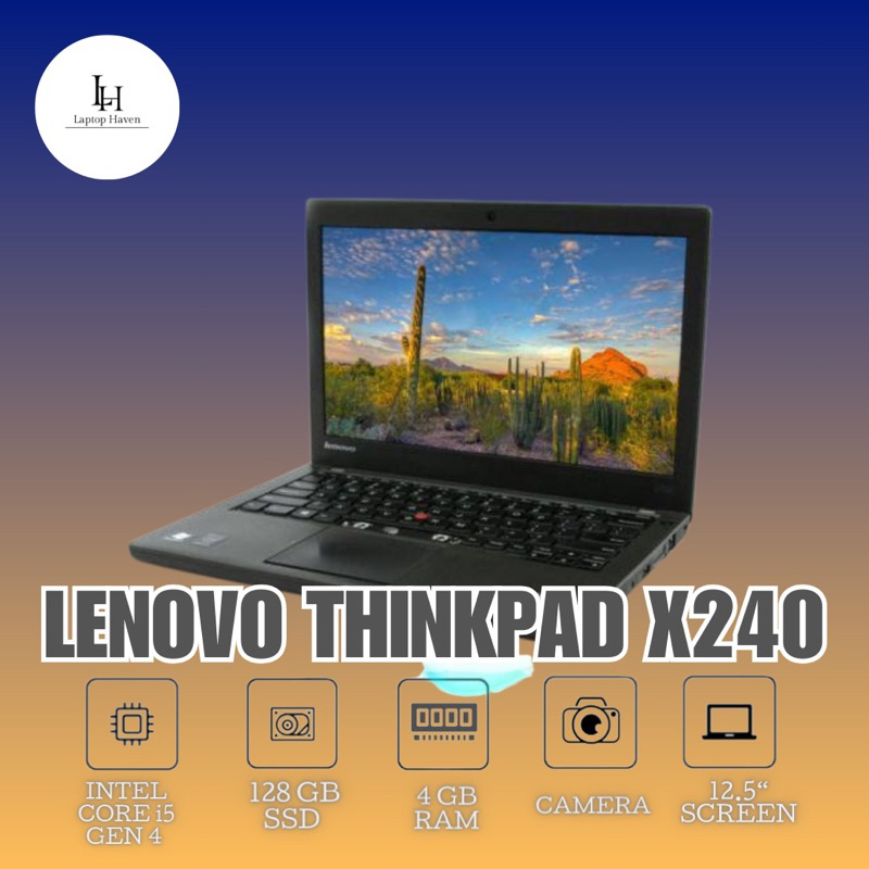 Laptop Lenovo Thinkpad Core i5 Gen 4 RAM 4 GB SSD 128 GB