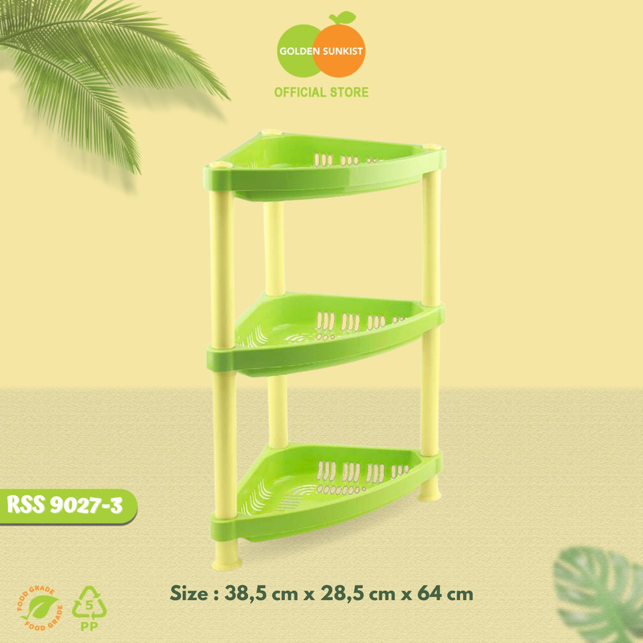 RAK SUSUN SEGITIGA GOLDEN SUNKIST (RSS 9027-3)