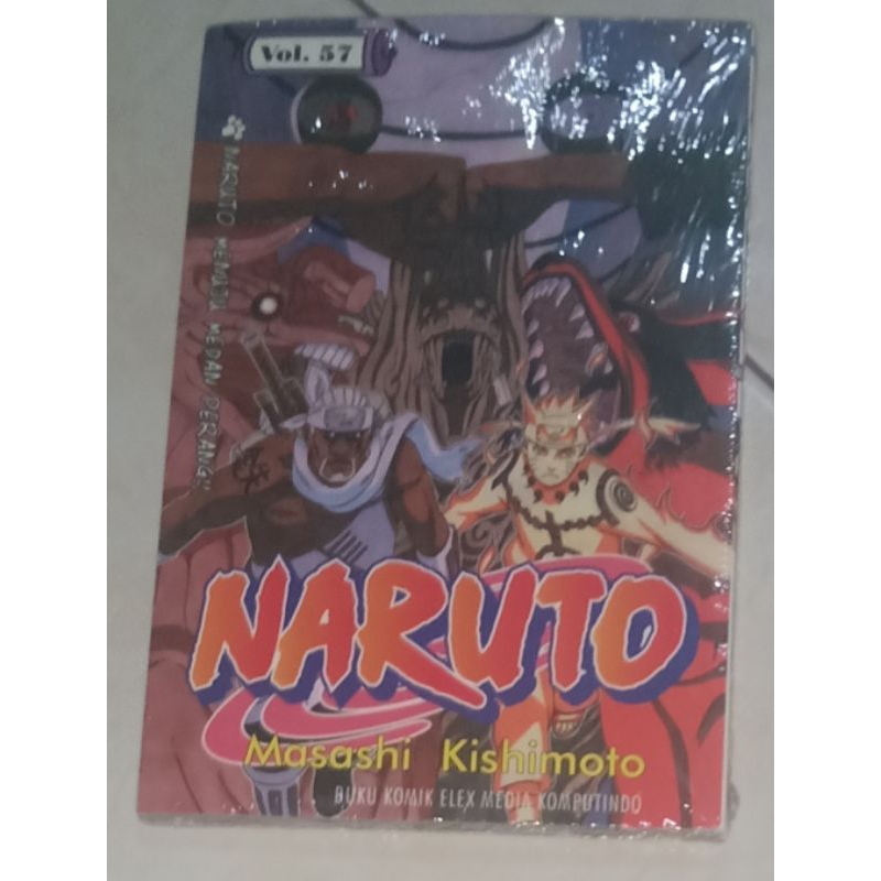 komik Naruto vol 57 original segel