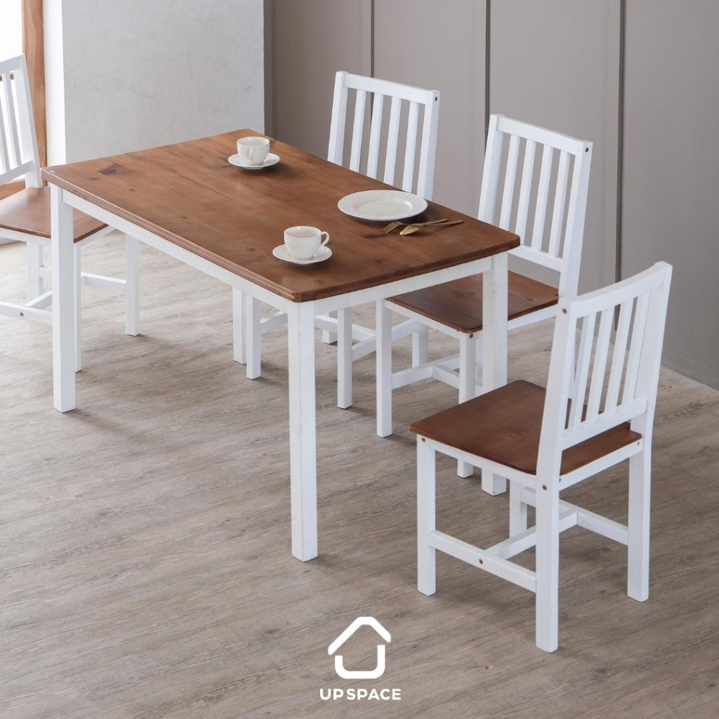UP SPACE Cana Dining Set / Meja Makan / Meja Makan 4 Kursi / Meja Makan Kayu  / Meja Kayu / Kursi 4