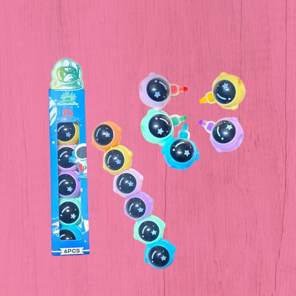 

STABILO/HIGHLIGHTER PENANDA MOTIF ASTRONOT LUCU ISI 6 WARNA