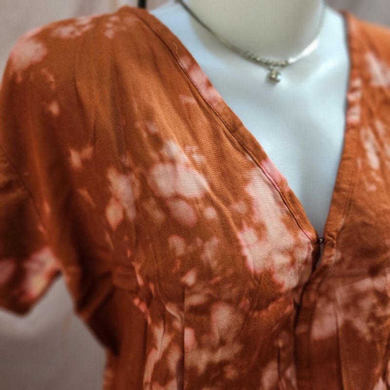 preloved atasan - kaos santai wanita - bahan kain bali adem