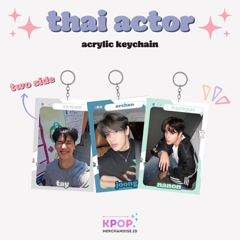 THAI ACTOR ACRYLIC KEYCHAIN / KEYRING