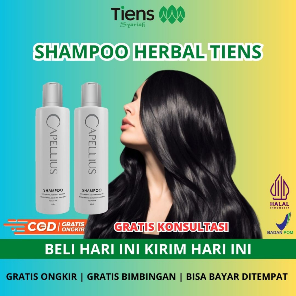 TIENS SHAMPO CAPPELIUS SAMPO SHAMPOO UNTUK PEMANJANG RAMBUT RONTOK RUSAK PARAH PENGHILANG ANTI KETOM