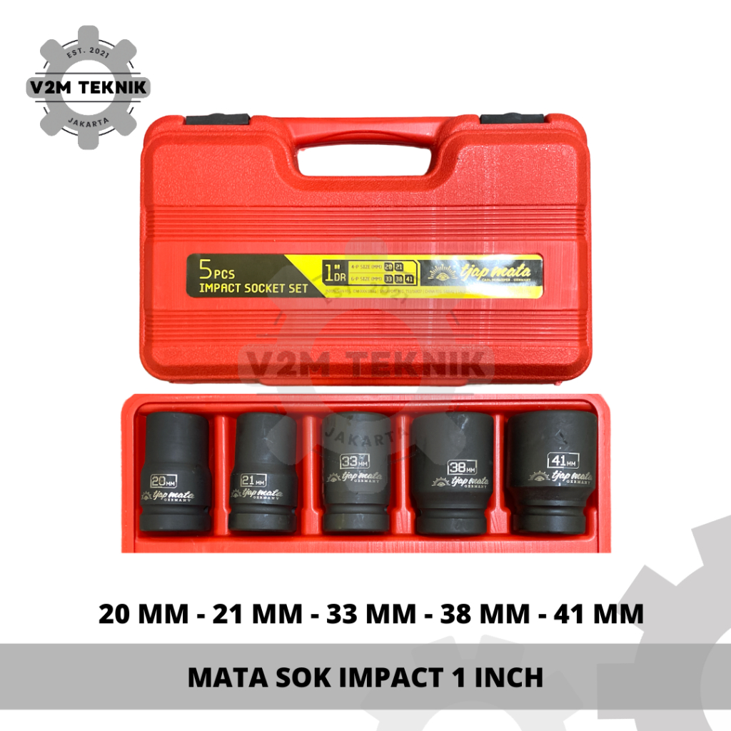 TJAP MATA Mata Sok Impact 1 Inch (SET 5 pcs) / Mata Shock Impact 1" / Mata Impact 1 Inch Set / Mata 