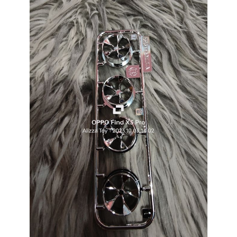 Tamiya Wheel Pelek Velg 5 Spoke Medium Silver Plated