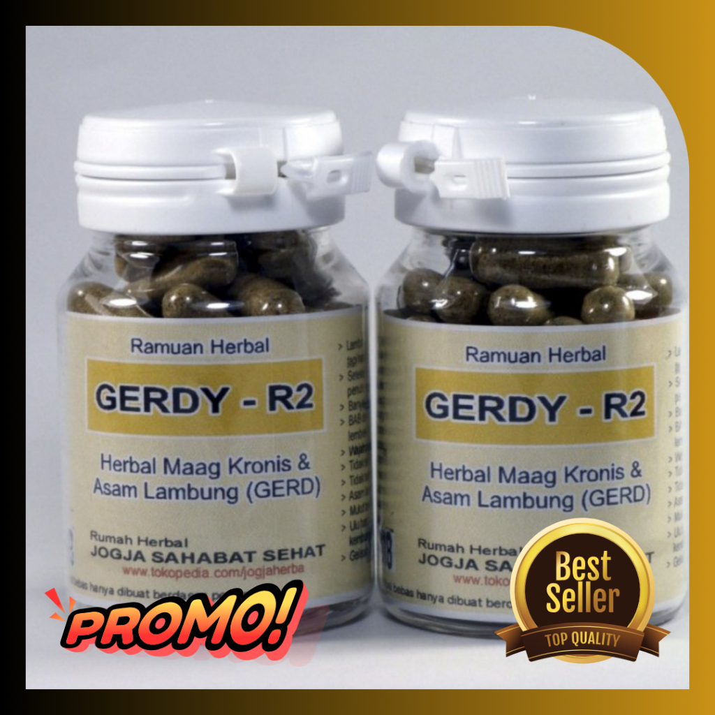 Gerdy-R2 Kapsul Herbal Asam Lambung Gerd Maag