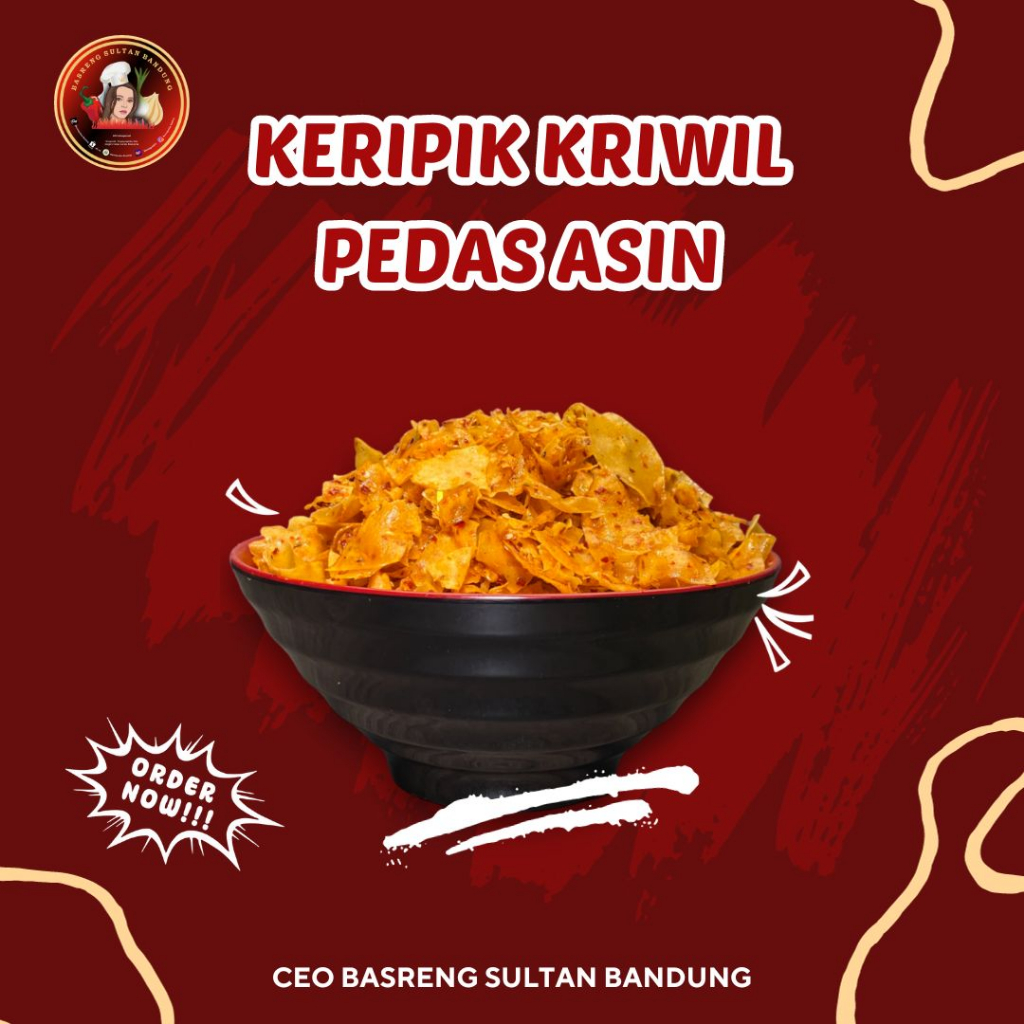 

RK Keripik singkong kriwil pedas asin - 1KG