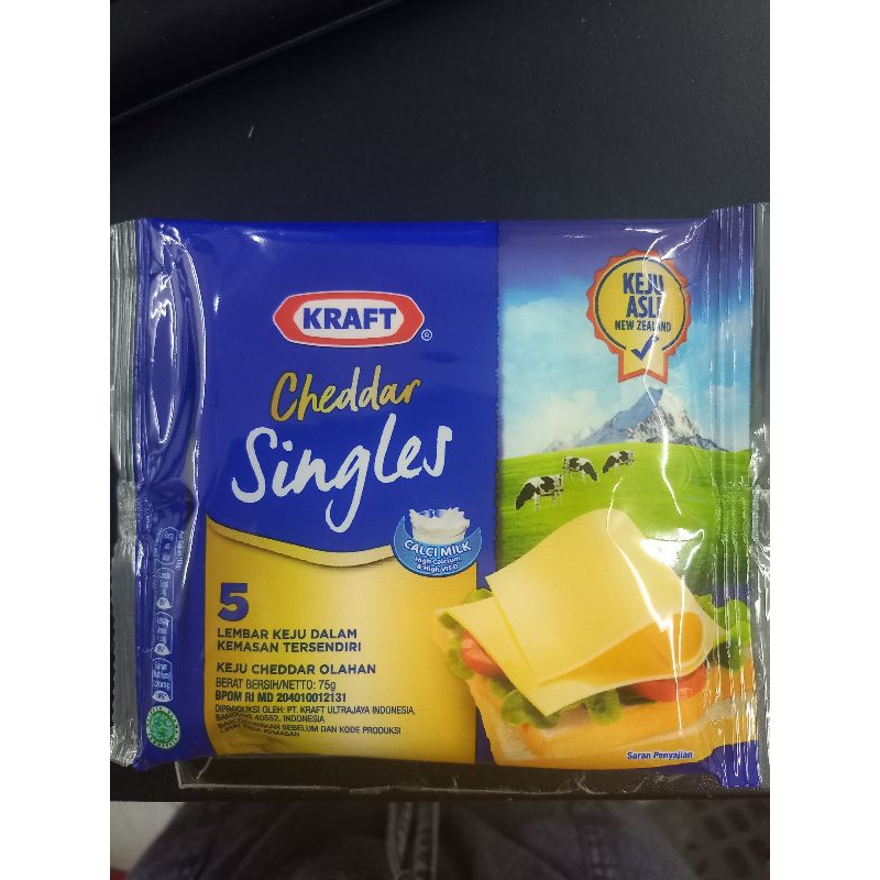 

Kraft single 5 slice 75gram