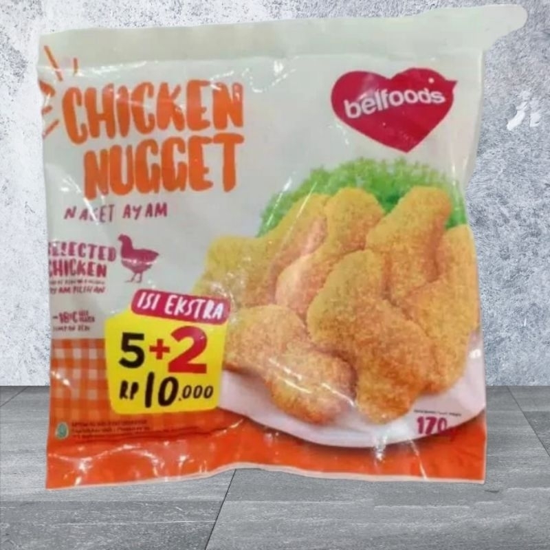

RN_Frozen - BELFOODS Chicken Nugget Favorite Nugget Berat 170 Gram - Ready