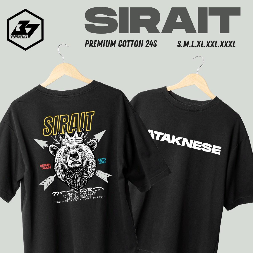 Kaos Batak Marga SIRAIT Tshirt Premium Cotton 24s Berithdamn Cloth