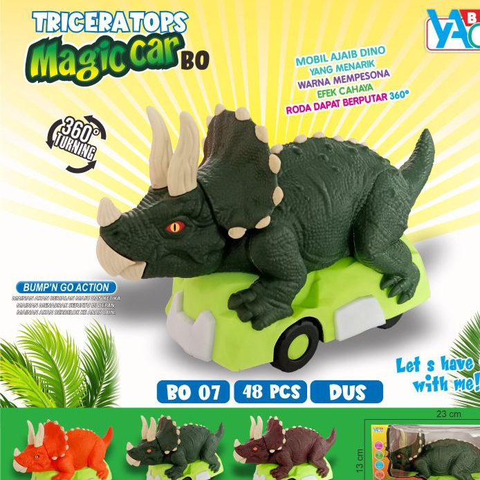 Magic Car Dinosaurs / Mainan Mobil Mobilan Anak Bentuk  Dinosaurus
