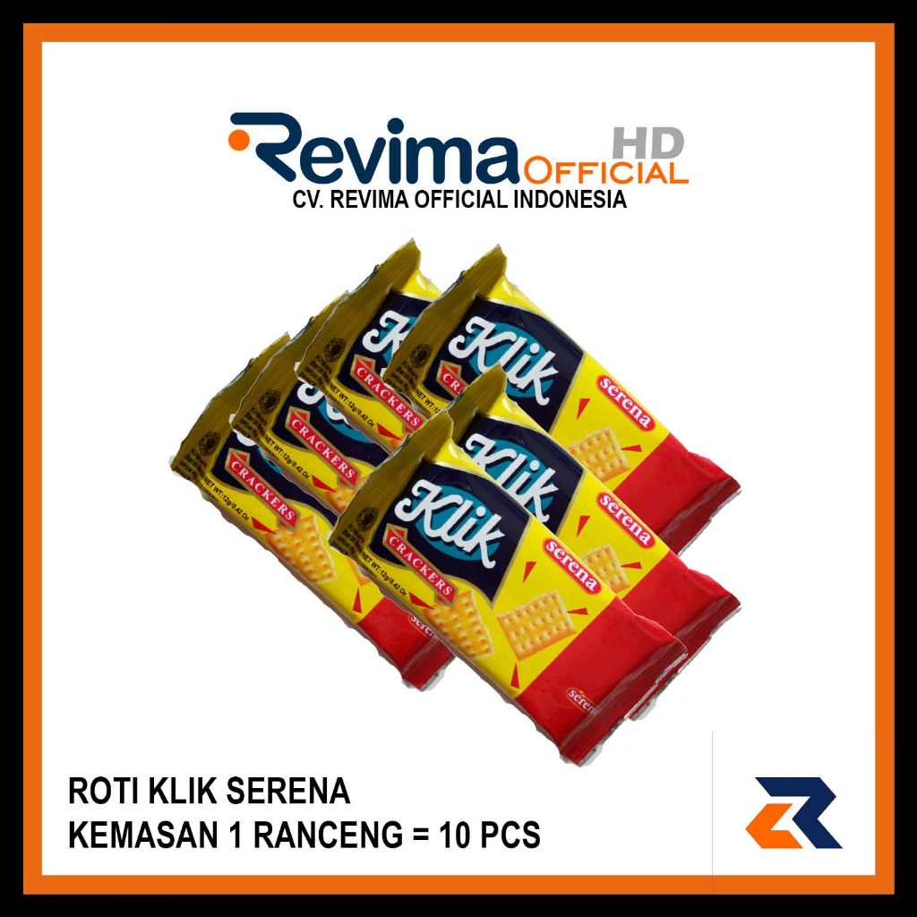 

Roti Biskuit SERENA KLIK CRACKER Untuk 1 Renceng isi 10 Bungkus