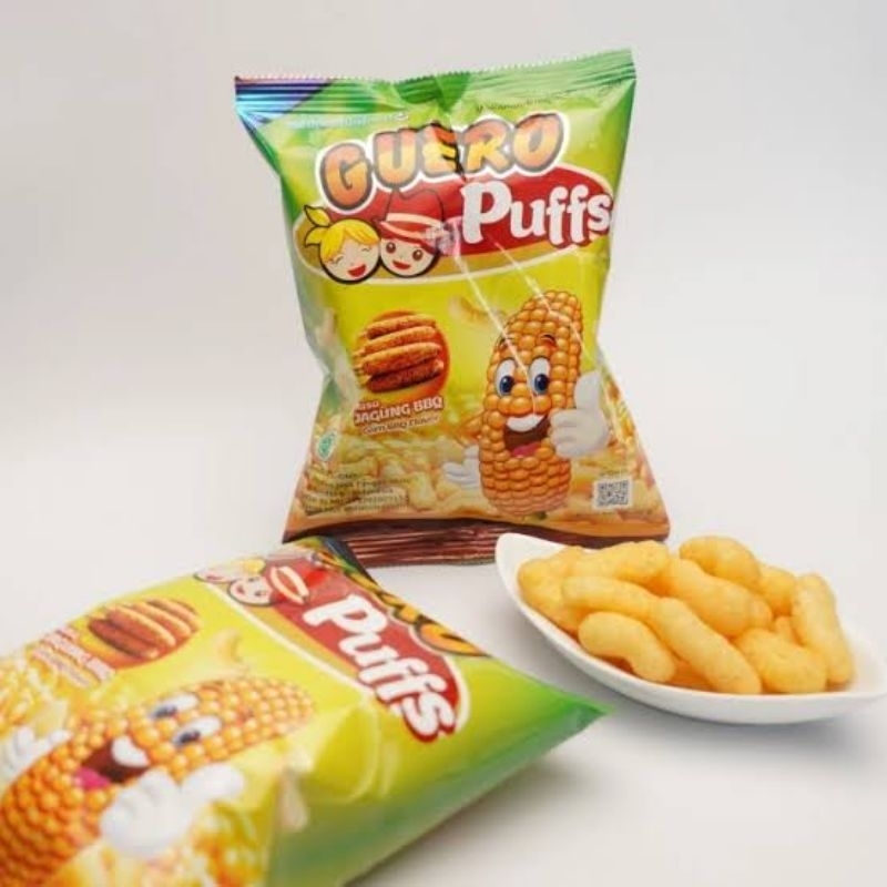 

Guero Puffs Rasa Jagung BBQ 7gr (1 renteng isi 10 bks)