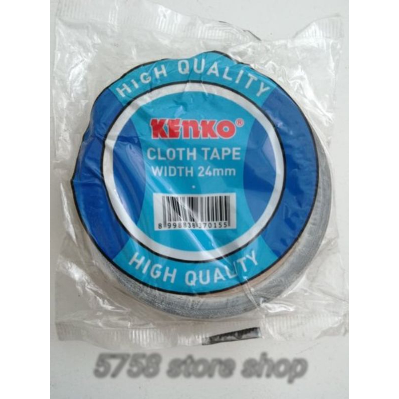 

Cloth tape kenko hitam 24mm perekat serbaguna