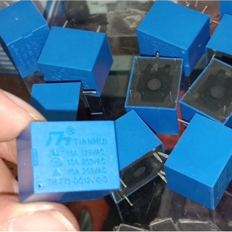 Relay Tianhui Relay DC 12V 5pin Relay Merek Tianhui DC 12vol 5kaki