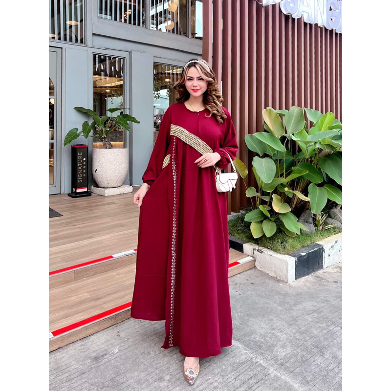 Shakira renda Arab/ gamis modern/gamis Arab/gamis hitz//gamis kekinian/gamis viral