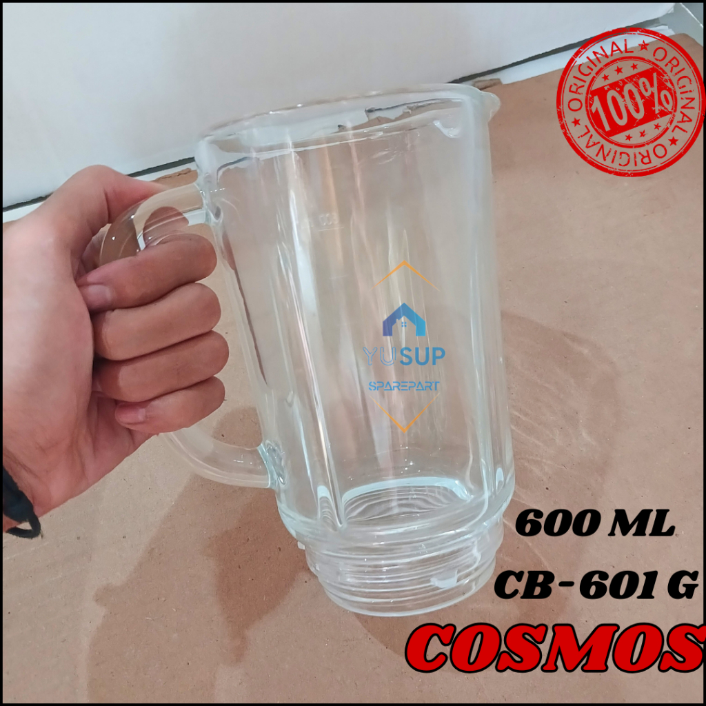 GELAS BLENDER JUICER KACA COSMOS CB-601 G ORIGINAL 600ml