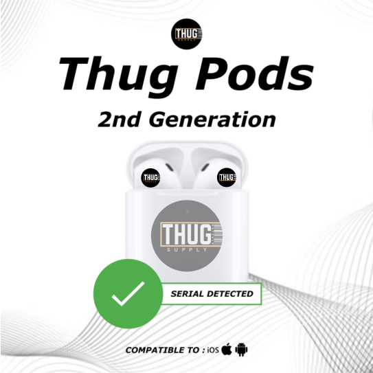 THUG PODS GEN 2 ND for android iphone headset bluetooth wireless earphone headphone the stuff 3 pro serial