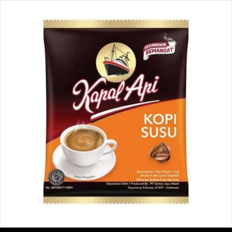 

kopi susu kapal api 31gr (10 sacht)