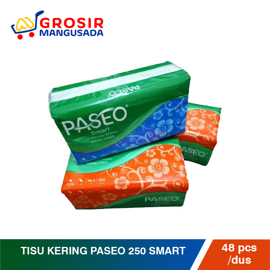 Grosir Tisu Kering Paseo 250 Smart 1 dus isi 48pcs