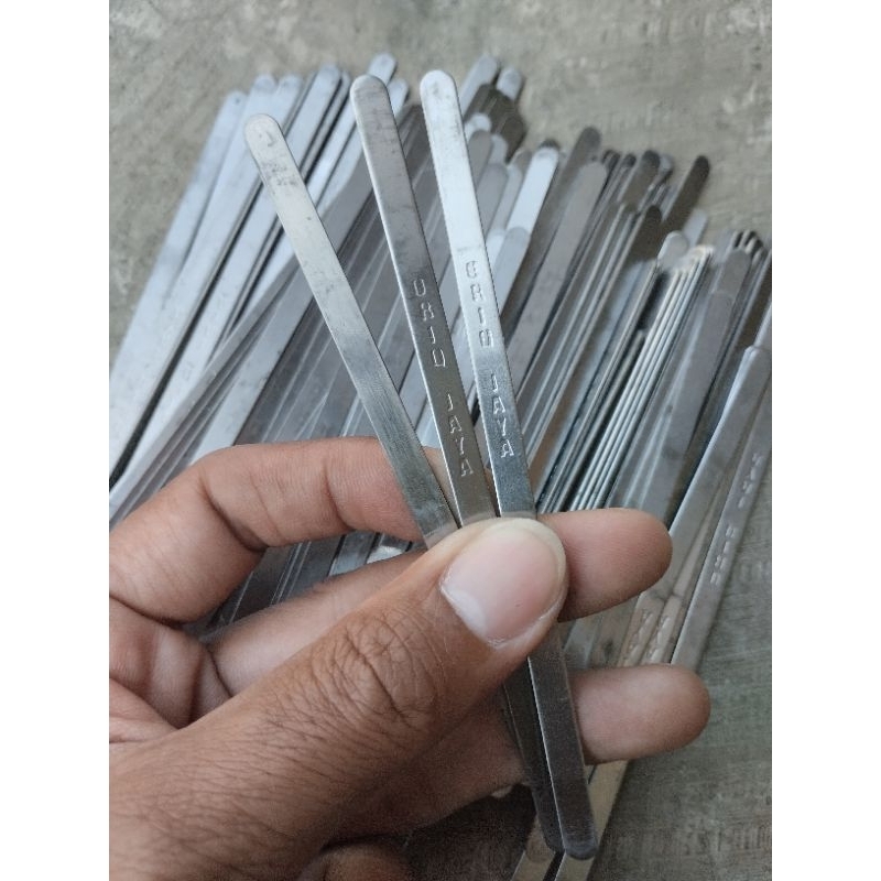 harga per biji oriq jaya klem plat 6x130mm untuk tebok sangkar besi atau murai batu