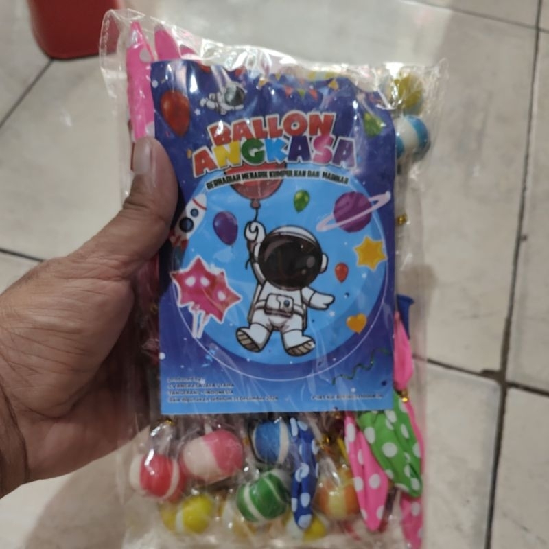 

20 permen balon balloon angkasa lolipop balon