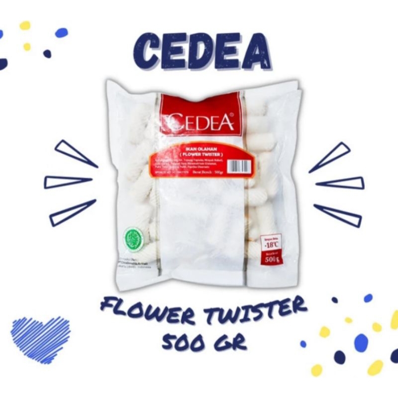 

cedea Flower Twister 500gr/ikan olahan bentuk/Dimsum